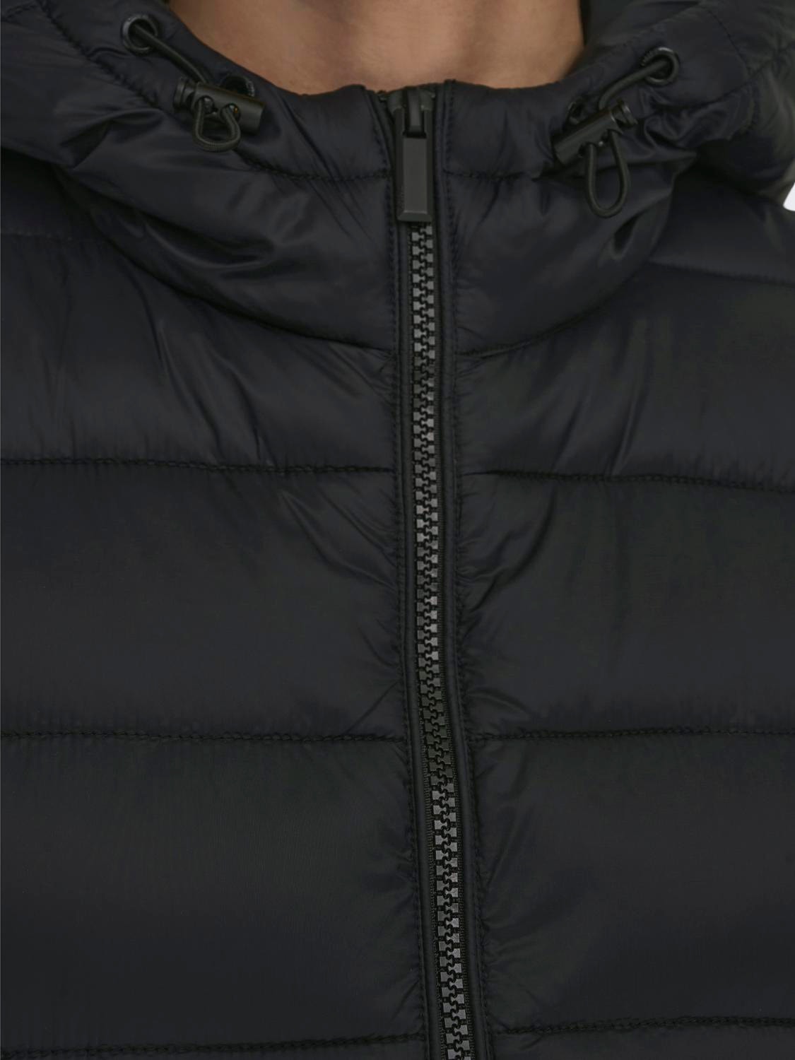 ONLY Chalecos de abrigo Capucha -Black - 15258350