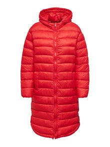 ONLY Manteaux Capuche -Poppy Red - 15258420
