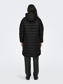 ONLY Doorgestikte oversized Lange jas -Black - 15258420