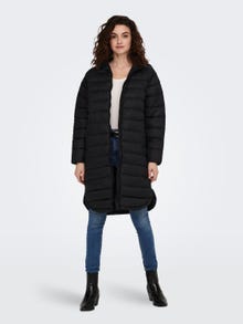ONLY Doorgestikte oversized Lange jas -Black - 15258420