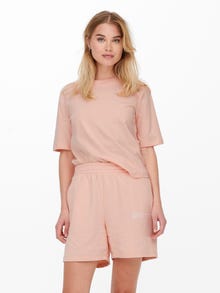 ONLY Tops Regular Fit Col rond -Peach Melba - 15258548