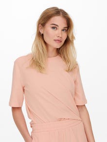 ONLY Tops Regular Fit Col rond -Peach Melba - 15258548