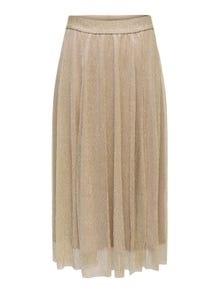 ONLY Glitter Midi skirt -Brown Rice - 15258573