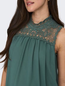 ONLY Mama lace detailed Top -Balsam Green - 15258618