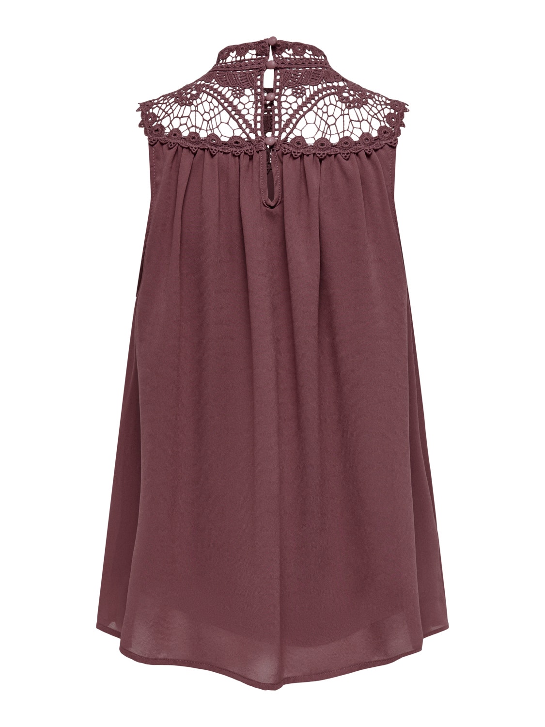 ONLY Mama lace detailed Top -Rose Brown - 15258618