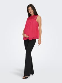 ONLY Mama blondedetaljeret Top -Teaberry - 15258618