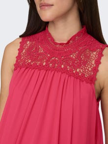 ONLY Mama lace detailed Top -Teaberry - 15258618