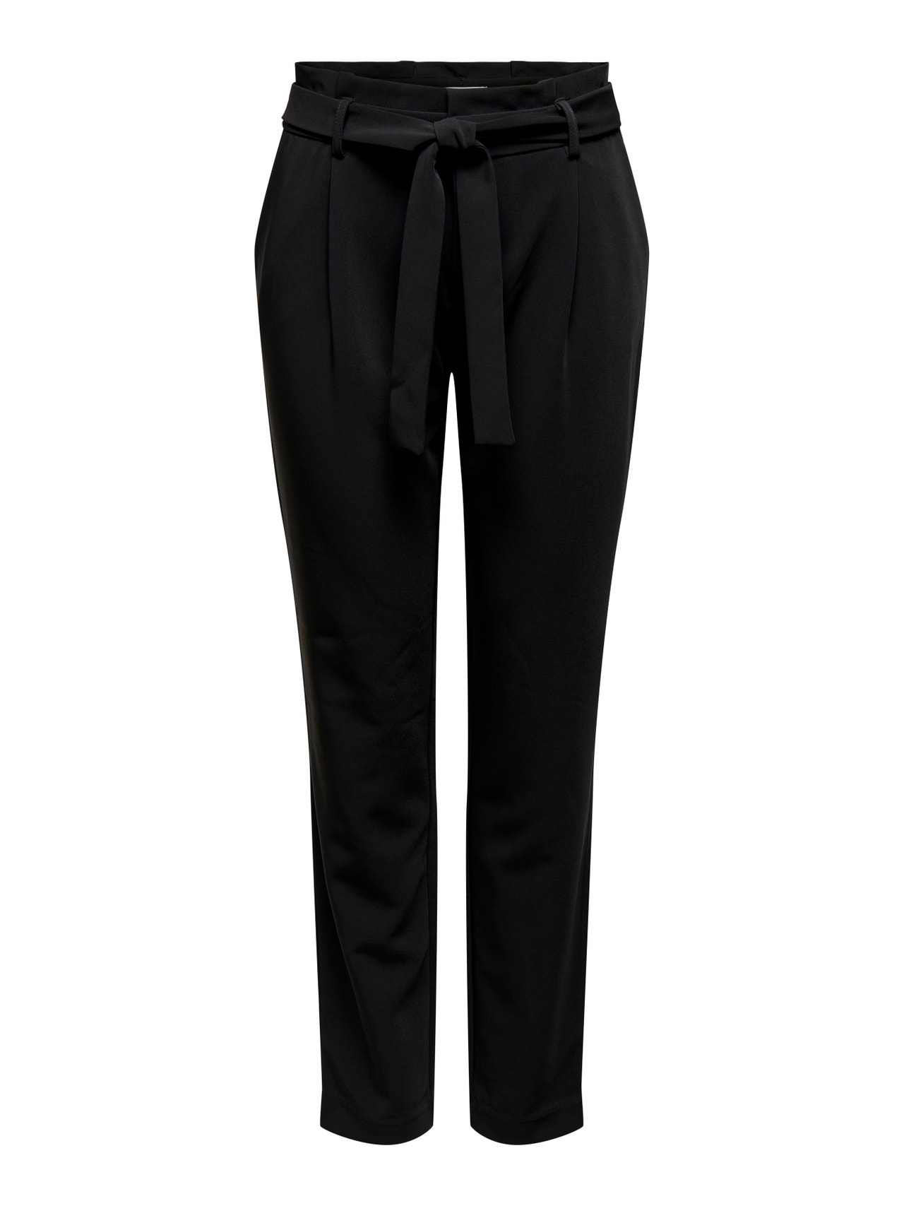 ONLY Tall talle medio Paperbag Pantalones -Black - 15258638