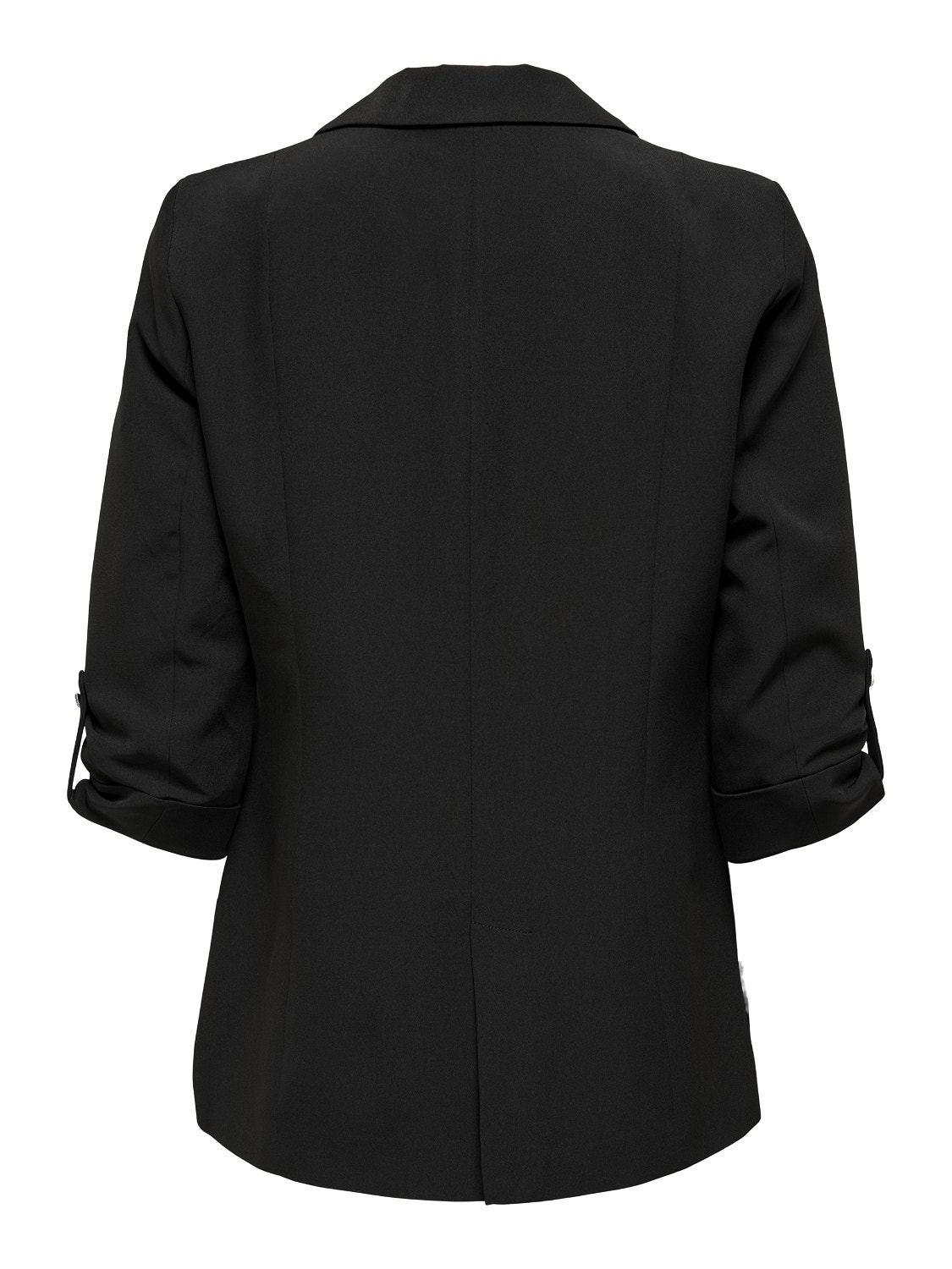 Petite solid color blazer, Black