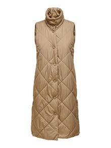 ONLY Petite quilted Waistcoat -Tigers Eye - 15258749