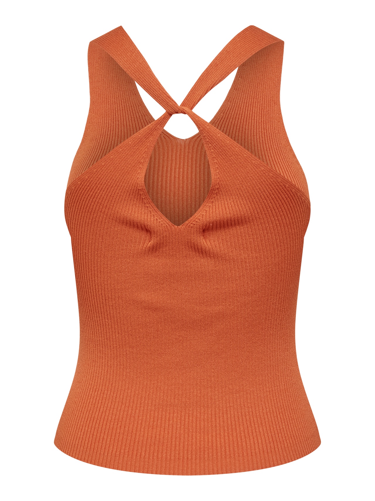 ONLY V-Ausschnitt Pullover -Apricot Orange - 15258897