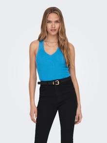 ONLY Knot detailed Knitted Top -Dresden Blue - 15258897