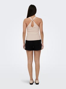 ONLY V-kaelus Pullover -Tapioca - 15258897