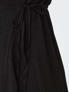 ONLY Normal passform V-ringning Elastiska manschetter Kort klänning -Black - 15259011