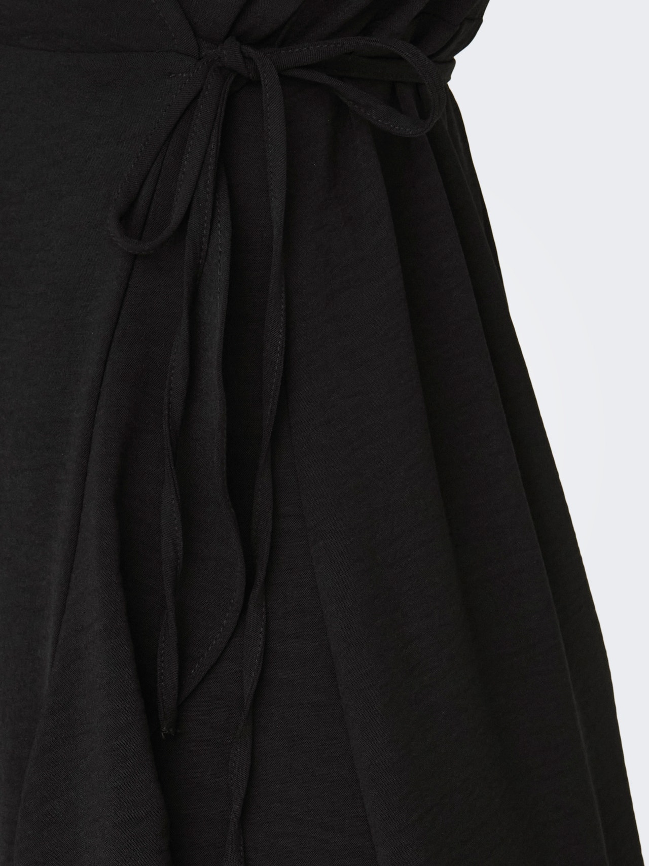 ONLY Robe courte Regular Fit Col en V Poignets ou bas élastiqués -Black - 15259011