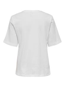 ONLY Boxy fit O-hals T-shirts -Bright White - 15259050