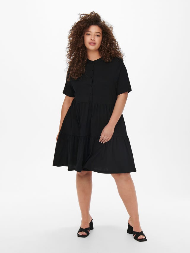 ONLY Curvy short sleeved placket Dress - 15259054