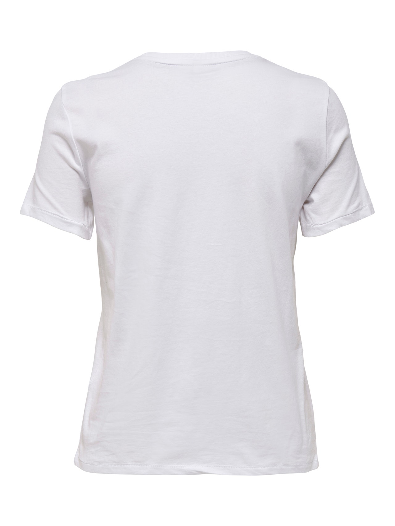 ONLY T-shirts Regular Fit Col rond -Bright White - 15259095