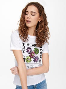 ONLY Printed T-shirt -Bright White - 15259095