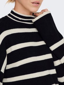 ONLY Highneck Knitted Pullover -Black - 15259096