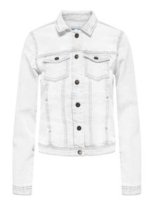 ONLY Tall cropped denim jacket -White - 15259183