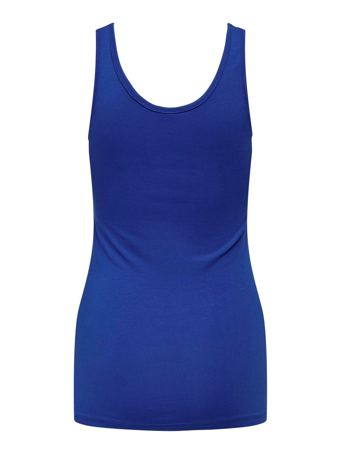 ONLY Slim Fit U-Neck Tank-Top -Surf the Web - 15259184