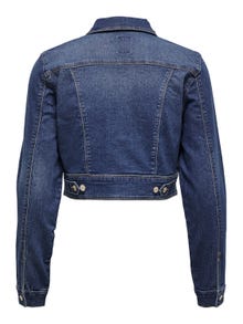 ONLY Spread collar Jacket -Medium Blue Denim - 15259189