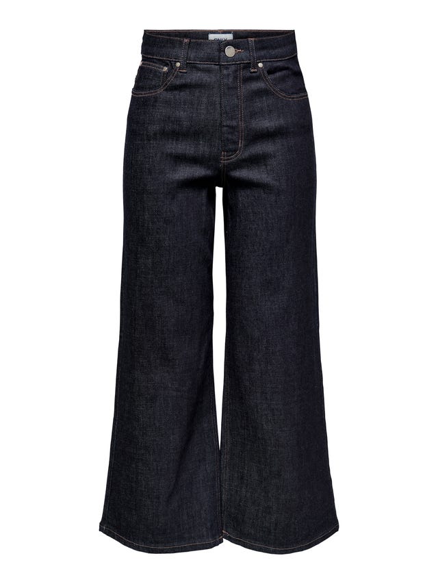 ONLY ONLMadison Tall høy midje vide Cropped jeans - 15259230