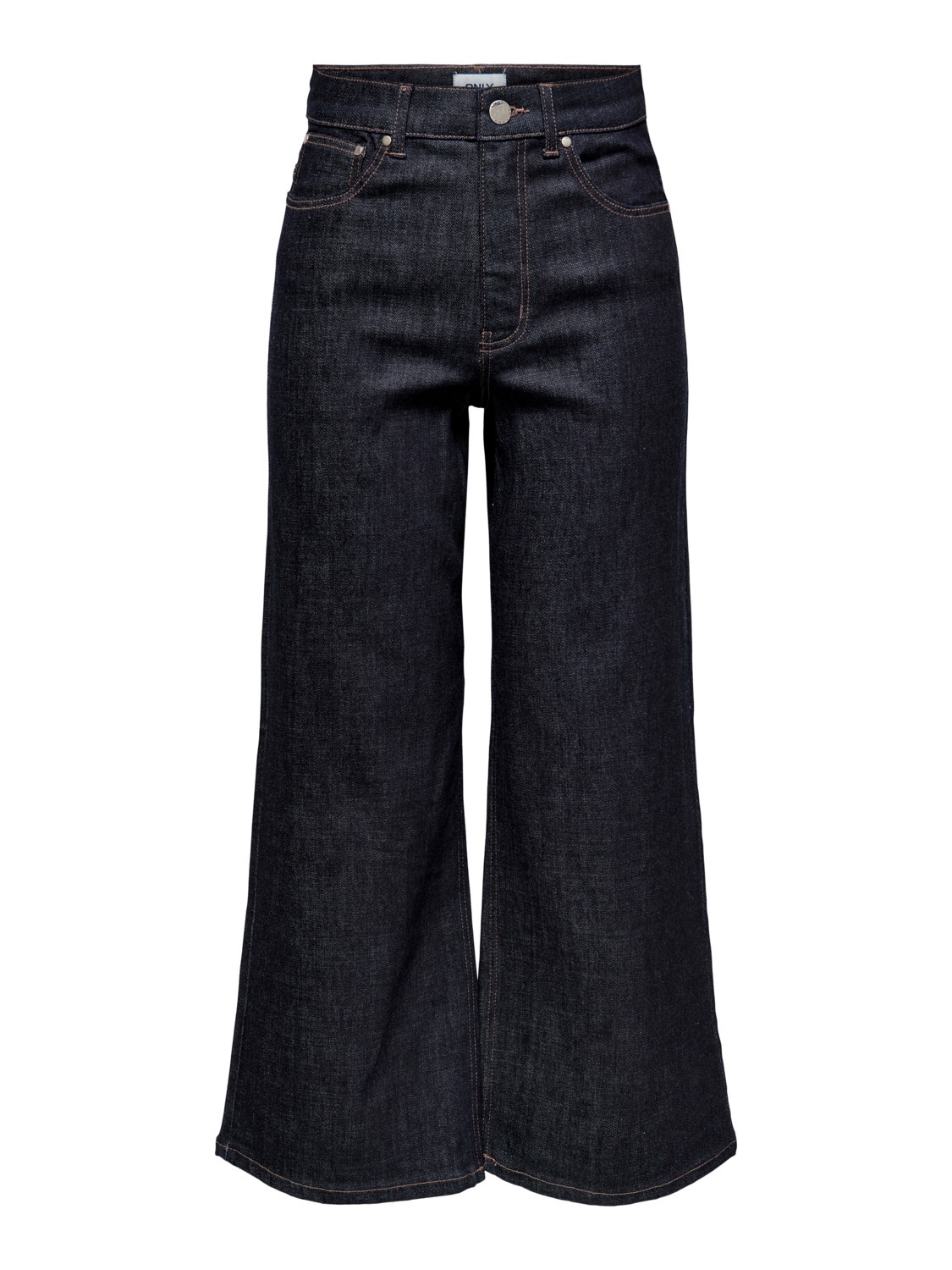 ONLY ONLMadison Tall High Waist Wide Cropped Jeans -Dark Blue Denim - 15259230