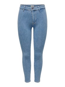 ONLY Jeans Skinny Fit Taille haute -Light Blue Denim - 15259336