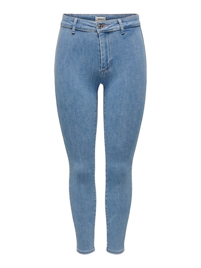 ONLY Skinny Fit Hohe Taille Jeans - 15259336
