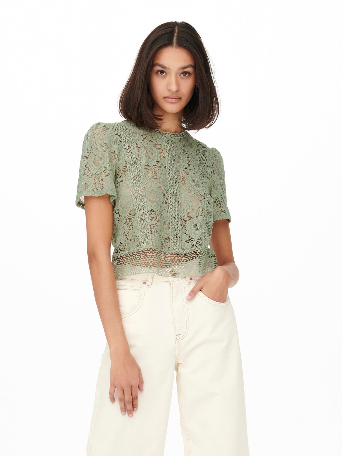 zara trafaluc lace top