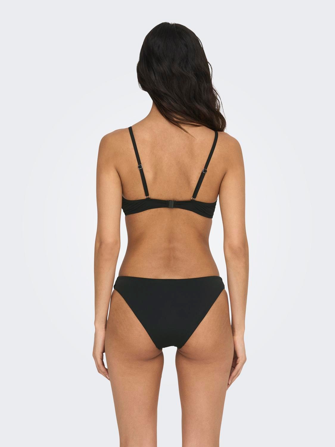 ONLY Low waist Adjustable shoulder straps Swimwear -Black - 15259463