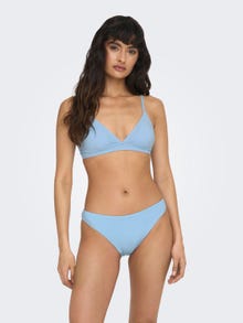 ONLY Solid Colored Triangle Bikini Set -Dutch Canal - 15259463