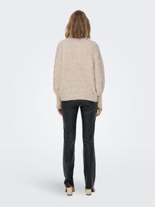 ONLY Highneck Knitted Pullover -Birch - 15259528