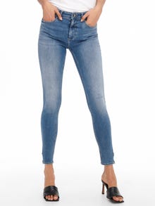 ONLY Skinny Fit Mittlere Taille Jeans -Light Medium Blue Denim - 15259555