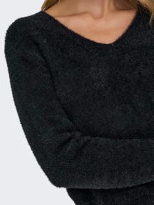 ONLY Normal geschnitten V-Ausschnitt Pullover -Black - 15259562