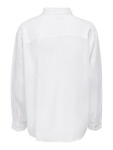 ONLY Chemises Regular Fit Col chemise Poignets boutonnés -Bright White - 15259585