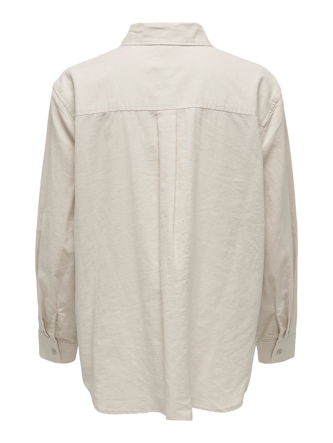 ONLY Chemises Regular Fit Col chemise Poignets boutonnés -Moonbeam - 15259585