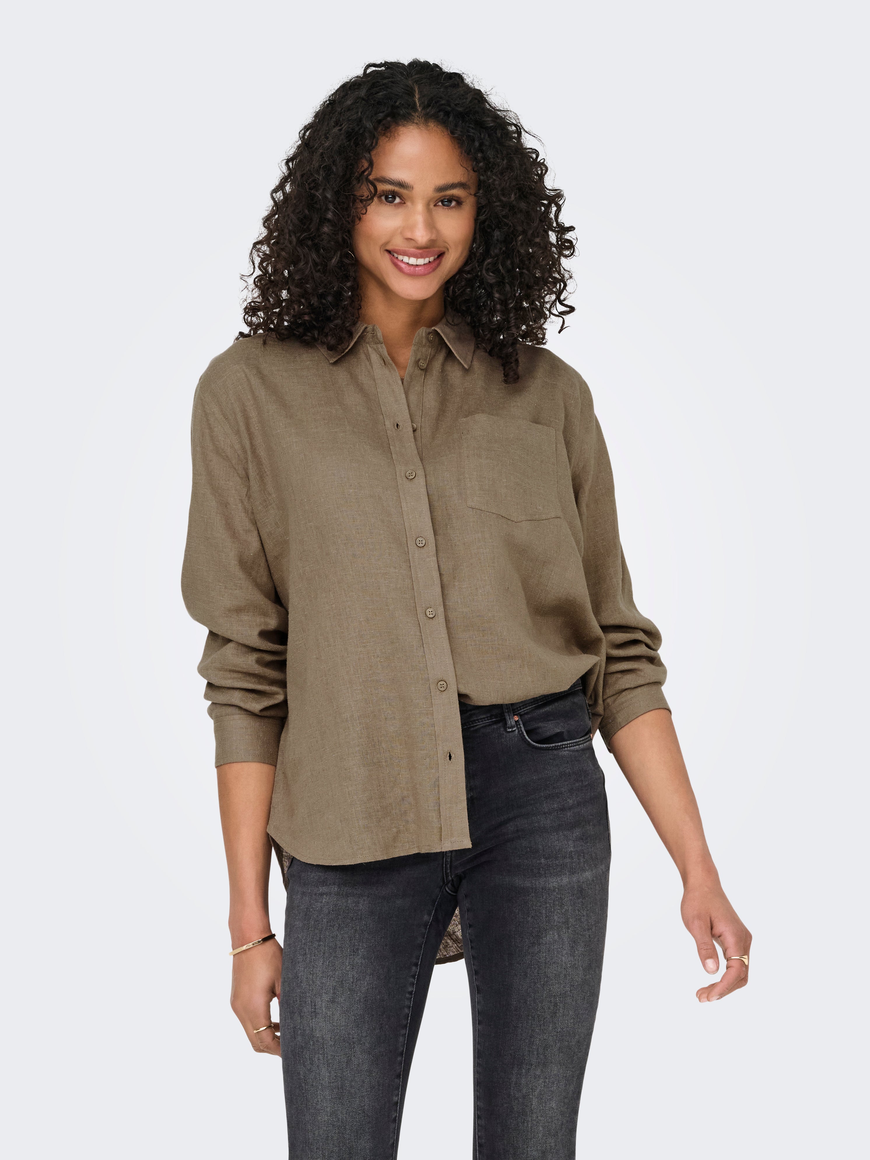 Onlbruxelles Leinen Hemd