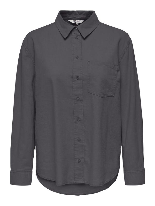 ONLY Solid colored linen blend Shirt - 15259585