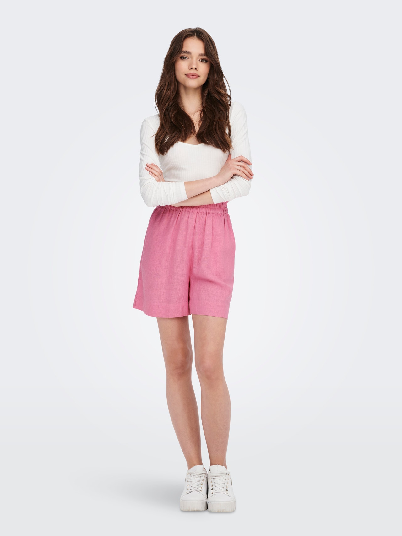 ONLY Shorts Regular Fit -Sachet Pink - 15259587