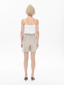 ONLY High-waist linnenmix Shorts -Moonbeam - 15259587