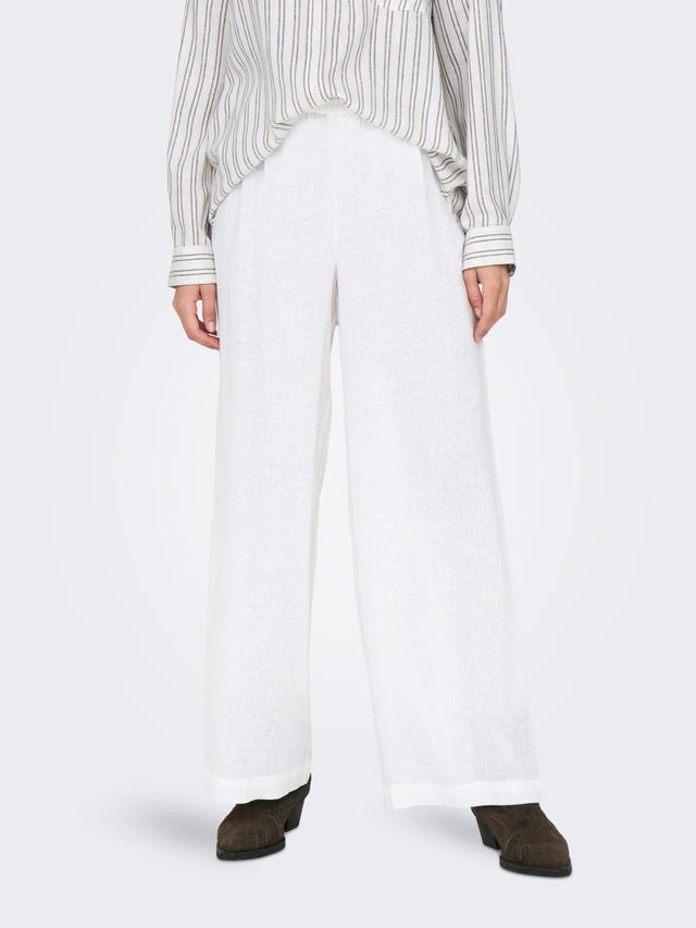 ONLY Straight Fit High waist Trousers - 15259590