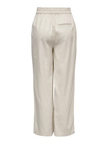 ONLY Pantalons Straight Fit Taille haute -Moonbeam - 15259590
