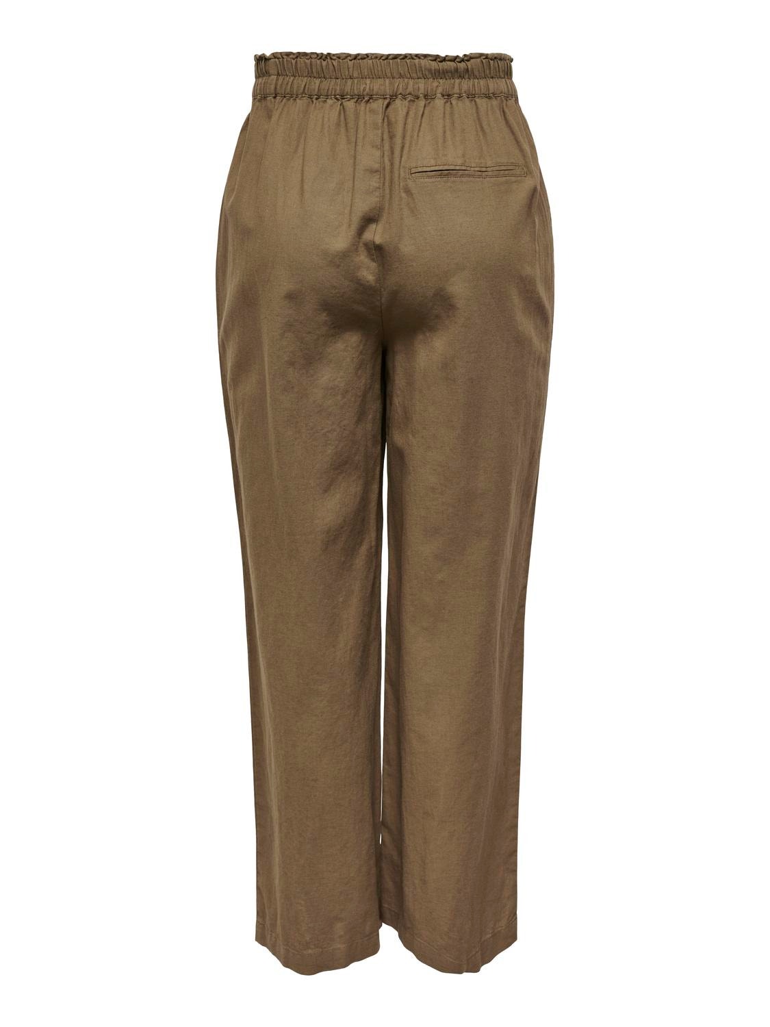 ONLY Straight Fit High waist Trousers -Cub - 15259590