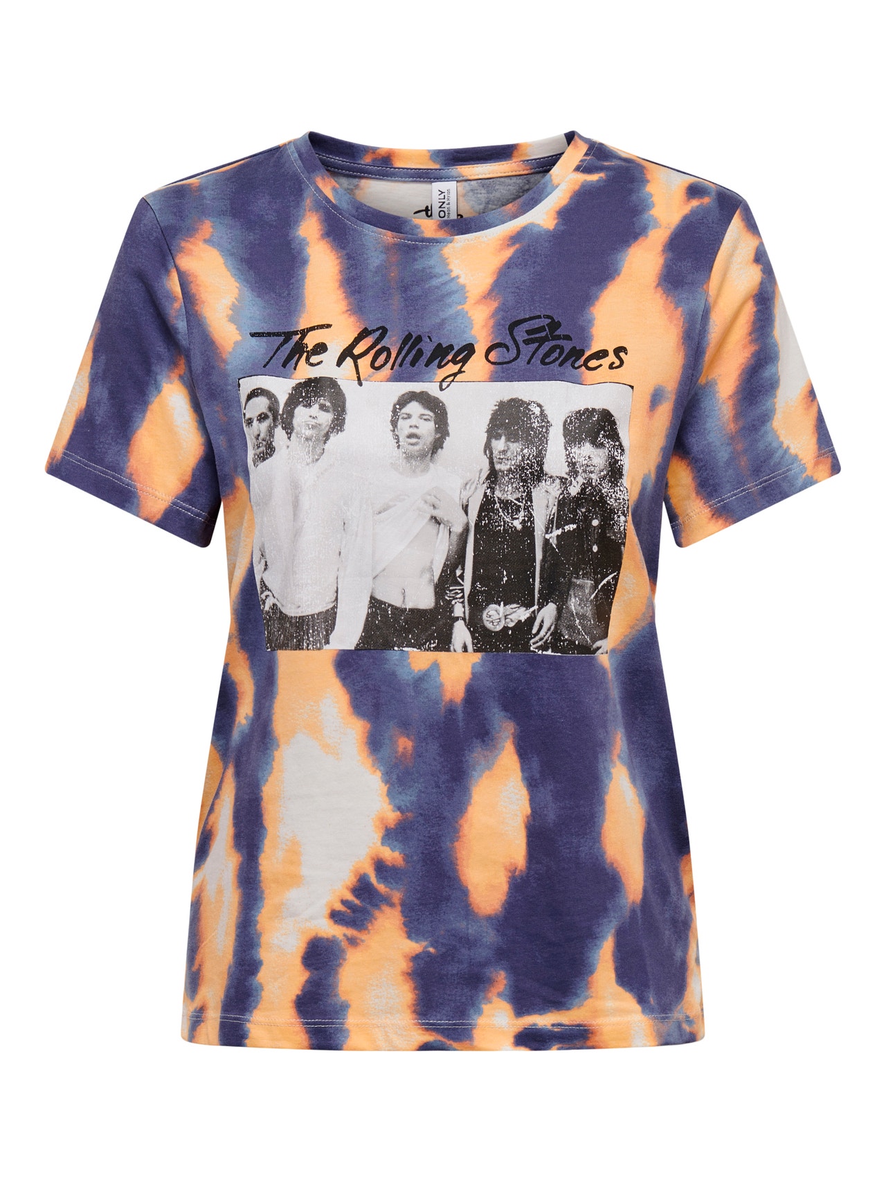 ONLY Rolling-Stones-Print- T-Shirt -Terra Cotta - 15259593