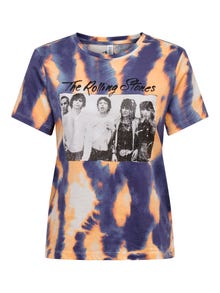 ONLY Rolling Stones-printet T-shirt -Terra Cotta - 15259593