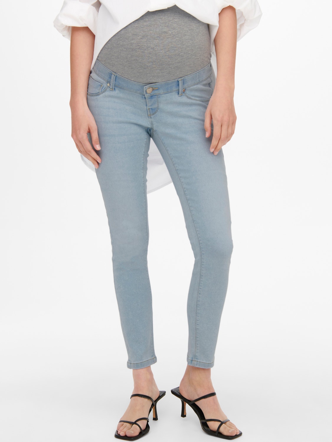 ONLY OLMDaisy pushup ankle Skinny fit-jeans -Light Blue Denim - 15259597