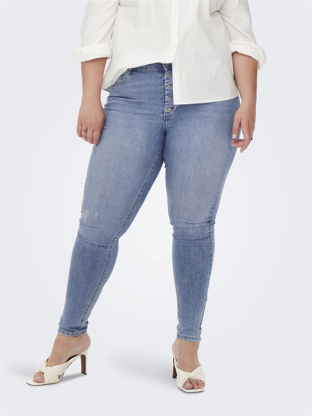ONLY Skinny Fit Hohe Taille Curve Jeans - 15259660